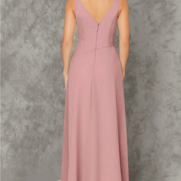 Azazie Dusty Rose Sleeveless Bridesmaid Dress - Picture 3 of 5